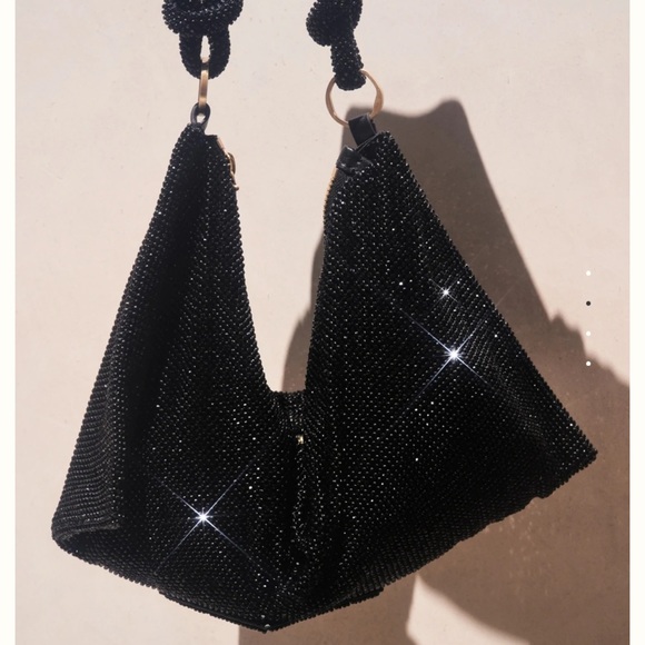 cult gaia Bags Nwt Cult Gaia Hera Mini Black Rhinestone Shoulder